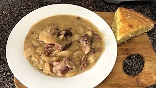 How To Make Lima Beans And NeckBones [upl. by Etterual]