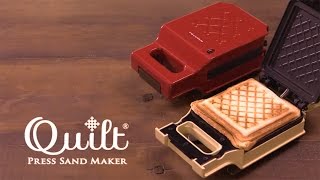 récolte Press Sand Maker Quilt（プレスサンドメーカー キルト） [upl. by Kcirdla]