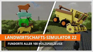 LS22 Alle 100 Sammlerstücke in Elmcreek  Fundorte der Sammelobjekte Ein Kinderspiel [upl. by Yukio]