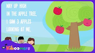 Five Apples In The Apple Tree Lyric Video  The Kiboomers Preschool Songs amp Nursery Rhymes [upl. by Adiaj282]