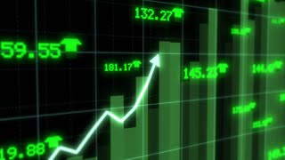 Rising Stock Market Chart Arrow Rallying Growth Recovery Concept 4K Background VJ Video Effect [upl. by Aihsenot]