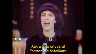 La Marseillaise  Mireille Mathieu  lyrics [upl. by Niwri]