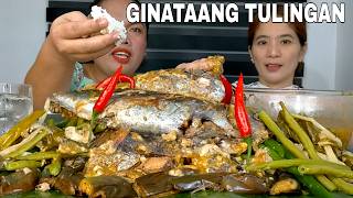 GINATAANG TULINGAN WITH STEAMED VEGETABLES  MUKBANG PHILIPPINES [upl. by Rivalee610]