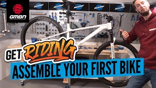 How To Assemble Your First Mountain Bike  Build A Bike From The Box [upl. by Flagler]