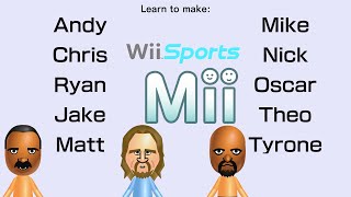 Remake Wii Sports Resort Miis 3 [upl. by Atik]