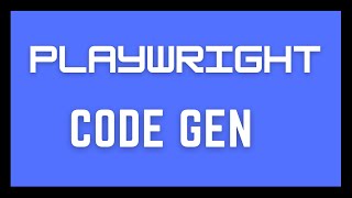 Playwright Code Generator  Click and Record Tests [upl. by Orran]