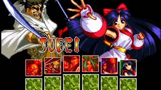 Samurai Shodown II Jubei Playthrough Gameplay Walkthrough Historia Ending [upl. by Wearing607]