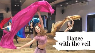 Jamilah  bellycoaching workshops  Dance with the veil  Scheherazade [upl. by Hephzibah]