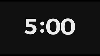 Classic countdown timer  5 Minutes  Silent [upl. by Hadeehsar]