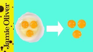 How To Separate An Egg  Jamie’s 1 Minute Tips [upl. by Mishaan]