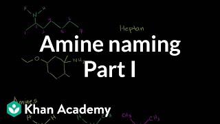 Amine naming introduction  Amines  Organic chemistry  Khan Academy [upl. by Orlina225]