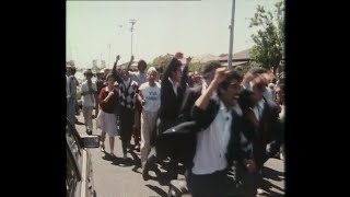 South Africa  Anti Apartheid Demonstrations  Student protest  Afrikaans  TV Eye  1985 [upl. by Ahsennod872]