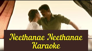 Neethanae Neethanae Karaoke  With Lyrics  Mersal  AR Rahman  HD 1080P [upl. by Eseekram32]