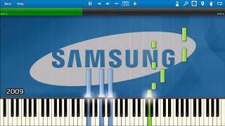 SAMSUNG MOBILE STARTUP amp SHUTDOWN SOUNDS IN SYNTHESIA [upl. by Atrice]