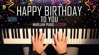 How To Play Happy Birthday To You  Piano Tutorial Lesson [upl. by Nedia]