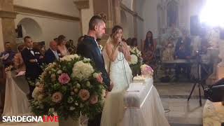 La sposa canta “S’Aneddu” dopo aver pronunciato il suo “SIquot [upl. by Anivid596]