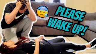 FAINTING PRANK ON BOYFRIEND CUTE REACTION [upl. by Maibach]