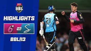 Sydney Sixers v Adelaide Strikers  BBL13 [upl. by Samaria911]