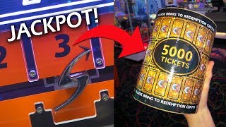 THE BIGGEST ARCADE JACKPOT I HAVE EVER WON [upl. by Haron]