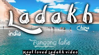 Epic Drone views at Pangong lake Leh chal ladakh mein Ep4 Nubra to Pangong  Traveling Mondays [upl. by Matthaus]