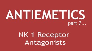 Antiemetics Part 7 Pharmacology of NK 1 Receptor Antagonists  Dr Shikha Parmar [upl. by Ardnaxela]