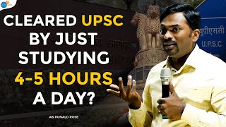 From Sleeping On Railway Platforms To IAS My Unexpected Journey  IAS Ronald Rose  Josh Talks [upl. by Alfreda729]