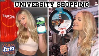 COME SHOPPING WITH ME FOR UNIVERSITY  BUDGET T K MAXX WILKO AND B amp M [upl. by Devol763]