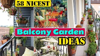 58 Nicest Balcony Garden Ideas [upl. by Macdermot]