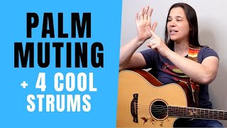 THE SECRET to Palm Muting  4 COOL STRUMMING PATTERNS [upl. by Saraiya]