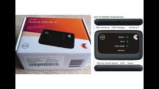 Unboxing Plus  Telstra 4GX Wifi Modem ZTE MF910 z [upl. by Lleira]