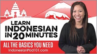 Learn Indonesian in 20 Minutes  ALL the Basics You Need [upl. by Maller]