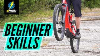 Basic E Bike Skills For Beginners  E Mountain Bike Skills [upl. by Amato]