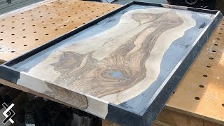 Use Half the Epoxy In Your Table Project [upl. by Anivlek334]