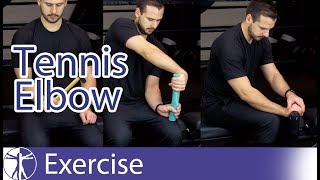 Lateral Epicondylalgia Exercises  Tennis Elbow Rehab [upl. by Aimit602]