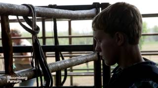 BullRiding School Learning How to Ride a Wild Bull [upl. by Aikel]