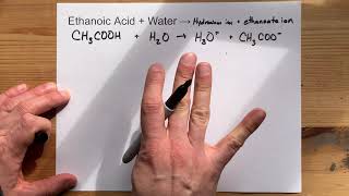 Ethanoic Acid  Water [upl. by Grimbly]