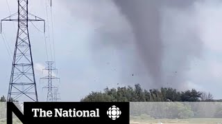 Deadly tornado strikes outside Montreal [upl. by Sosanna]