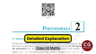 Polynomials Class 10 Chapter 2 Full Chapter NCERT explanation [upl. by Aneem]