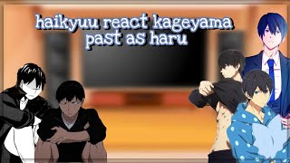 •Haikyuu react Kageyama past as Haruka• Haikyuu x Free  •ʏᴜɪʀʏᴜ🫐🥛•  My AU  •Part 1• [upl. by Ainosal]