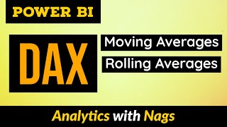 Moving Averages  Rolling Averages in Power BI DAX Tutorial 2850 [upl. by Hanover]