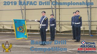 2019 RAFAC Drill Championships  Banner Drill [upl. by Koressa124]