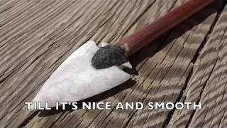 How to Make an Antler Arrowhead [upl. by Nilre27]