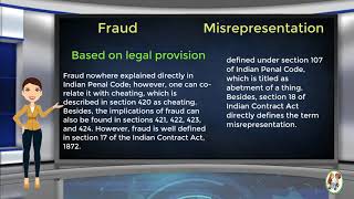 What is Difference Between Fraud amp Misrepresentation [upl. by Cormac]