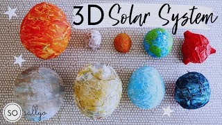 How to Make Paper Mache Planets  3D Solar System Crafts for Kids [upl. by Isborne494]