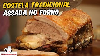 Como Fazer Costela Tradicional Assada no Forno  Tv Churrasco [upl. by Dnumde]