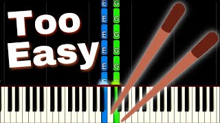 Chopsticks  EASY Piano Tutorial Shorts [upl. by Saqaw221]