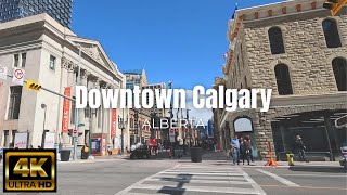 Calgary  Downtown  Walking Tour  Alberta Canada [upl. by Lenore141]