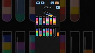 Water Color Sort Level 198 Walkthrough Solution iOSAndroid [upl. by Noslrac288]