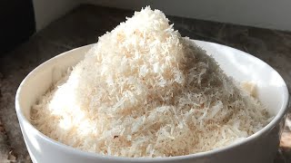 Homemade desiccated coconut recipehow To Make desiccated coconut At Home [upl. by Lanam995]