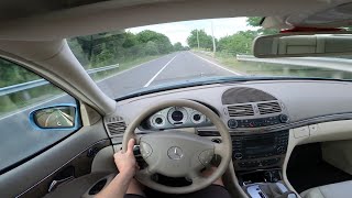 Mercedes EClass W211 Avantgarde 2002 27CDI AT  130kw 177hp  POV Test Drive [upl. by Amle]